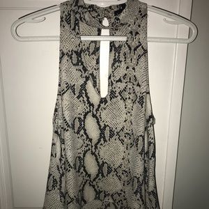 Snakeskin top